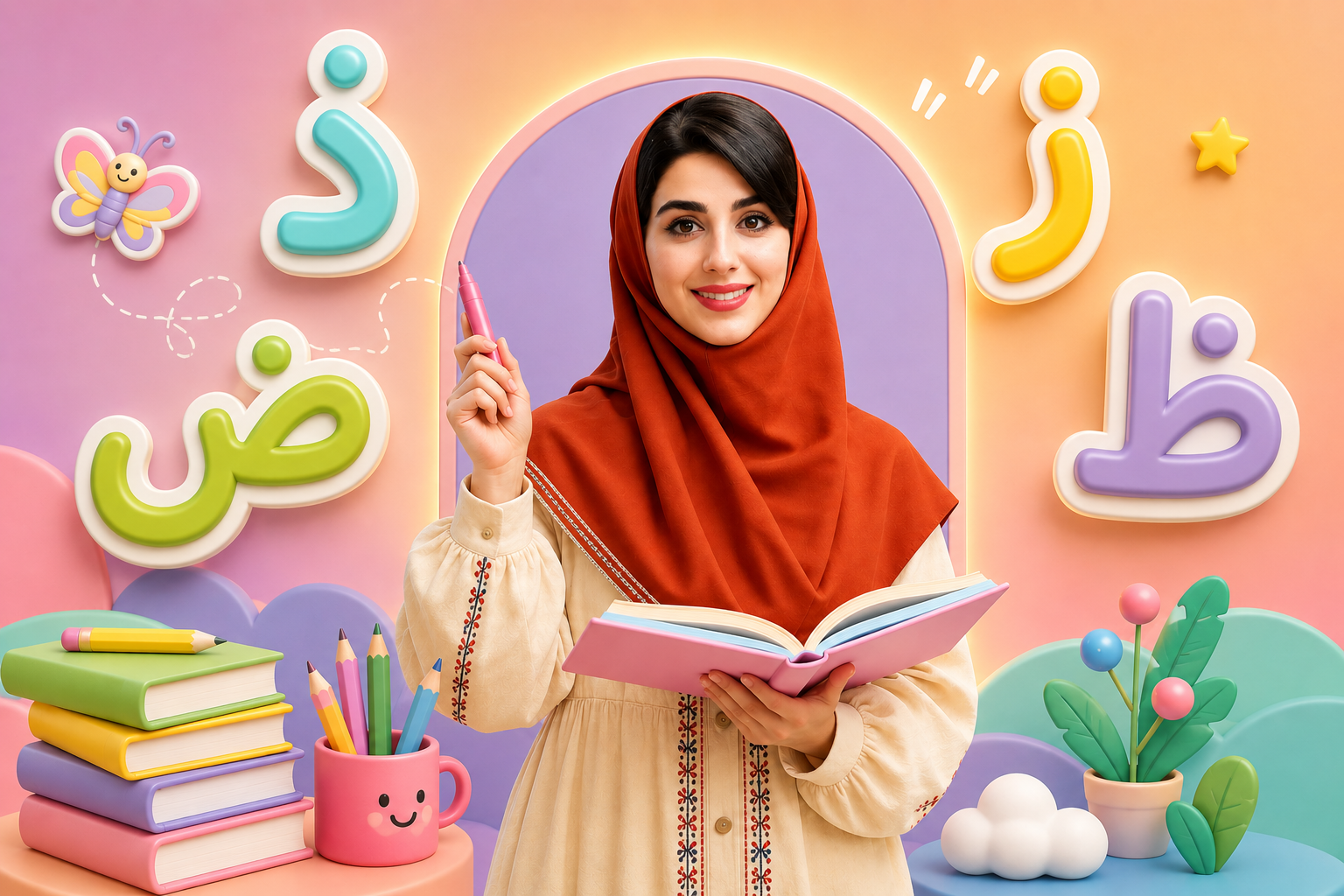آشنایی با حروف ز ظ ض ذ