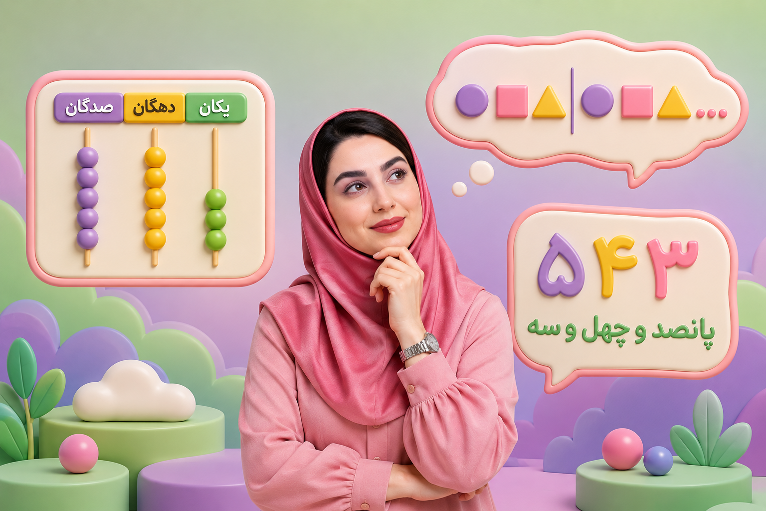 عدد نویسی و الگو