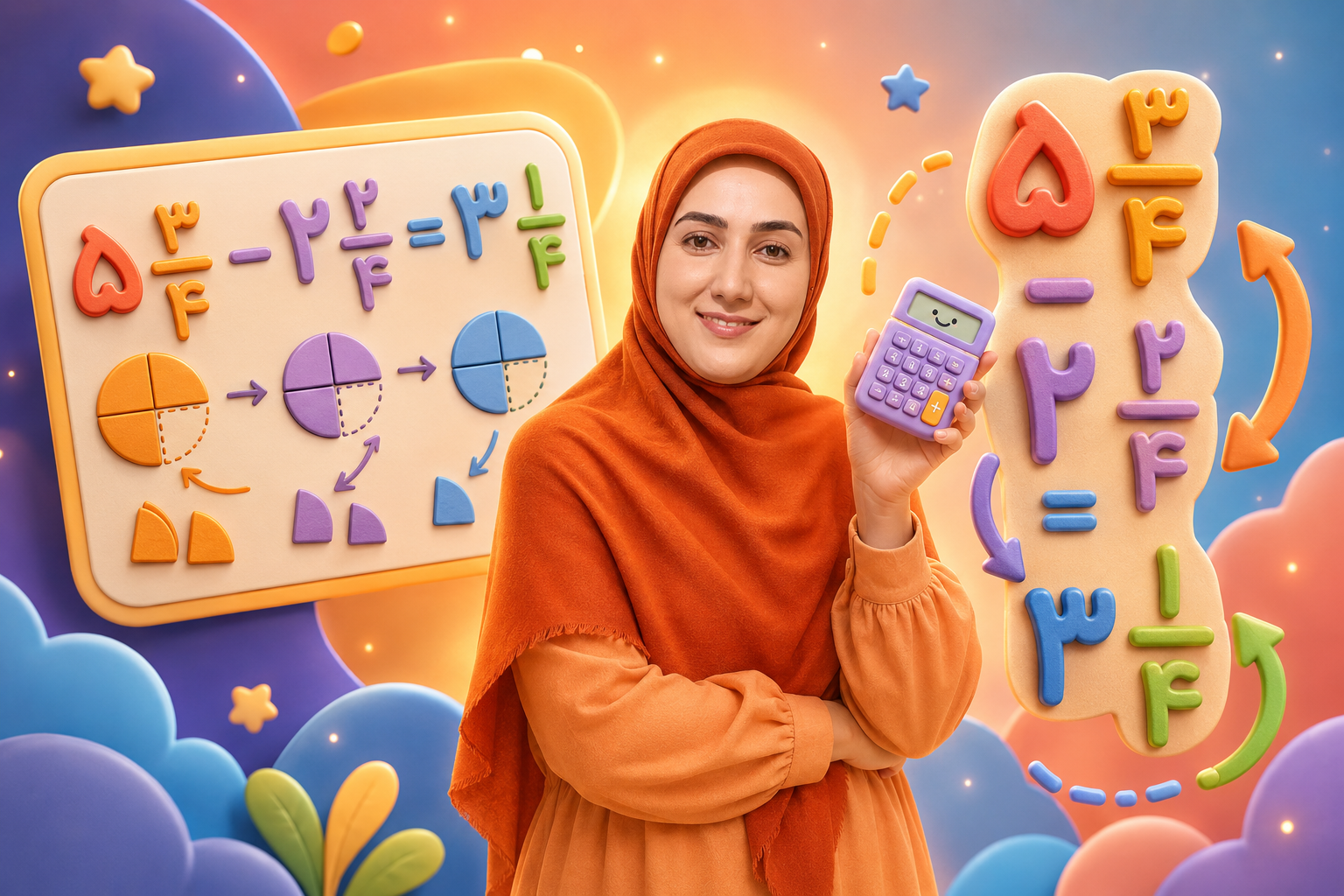 بخش هفتم: جمع و تفریق کسر و اعداد مخلوط
