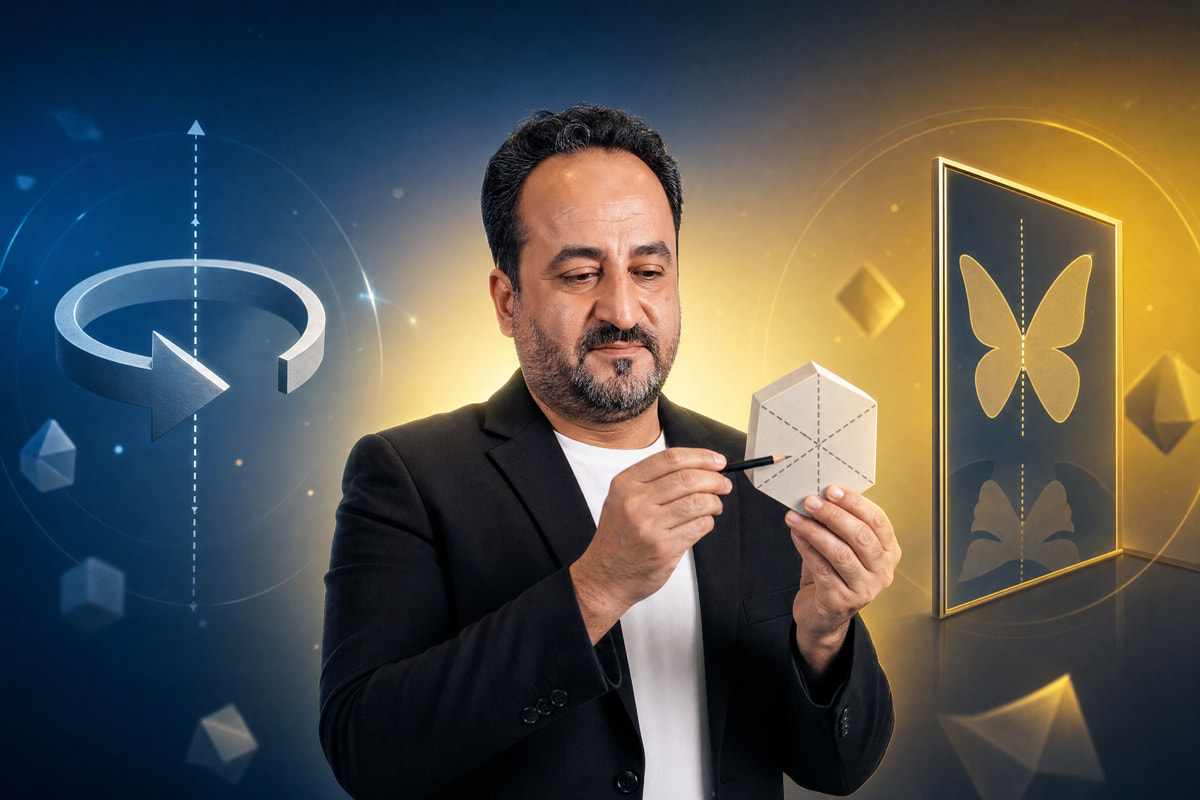 هوش تصویری؛ دوران، تقارن و آینه