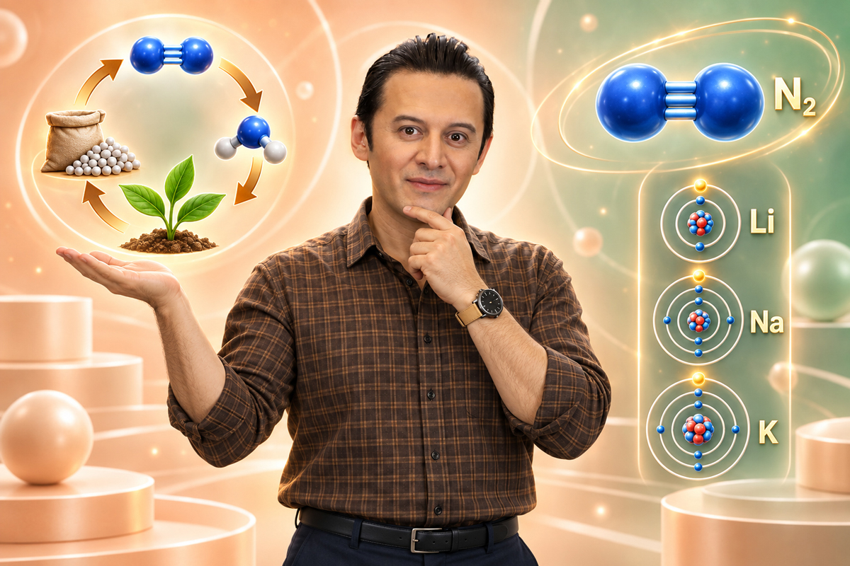 نیتروژن، مدل اتمی و طبقهبندی عنصرها