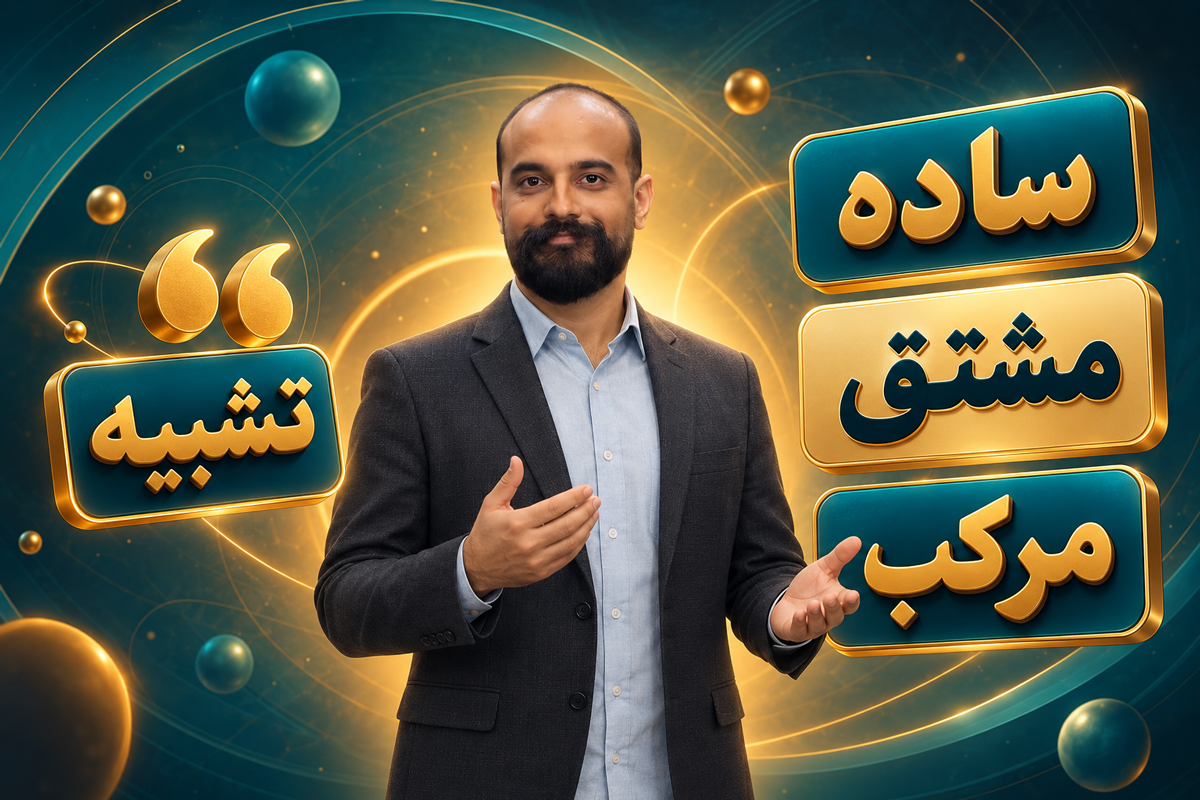 ساختمان واژه و آرایههای ادبی + حل تست