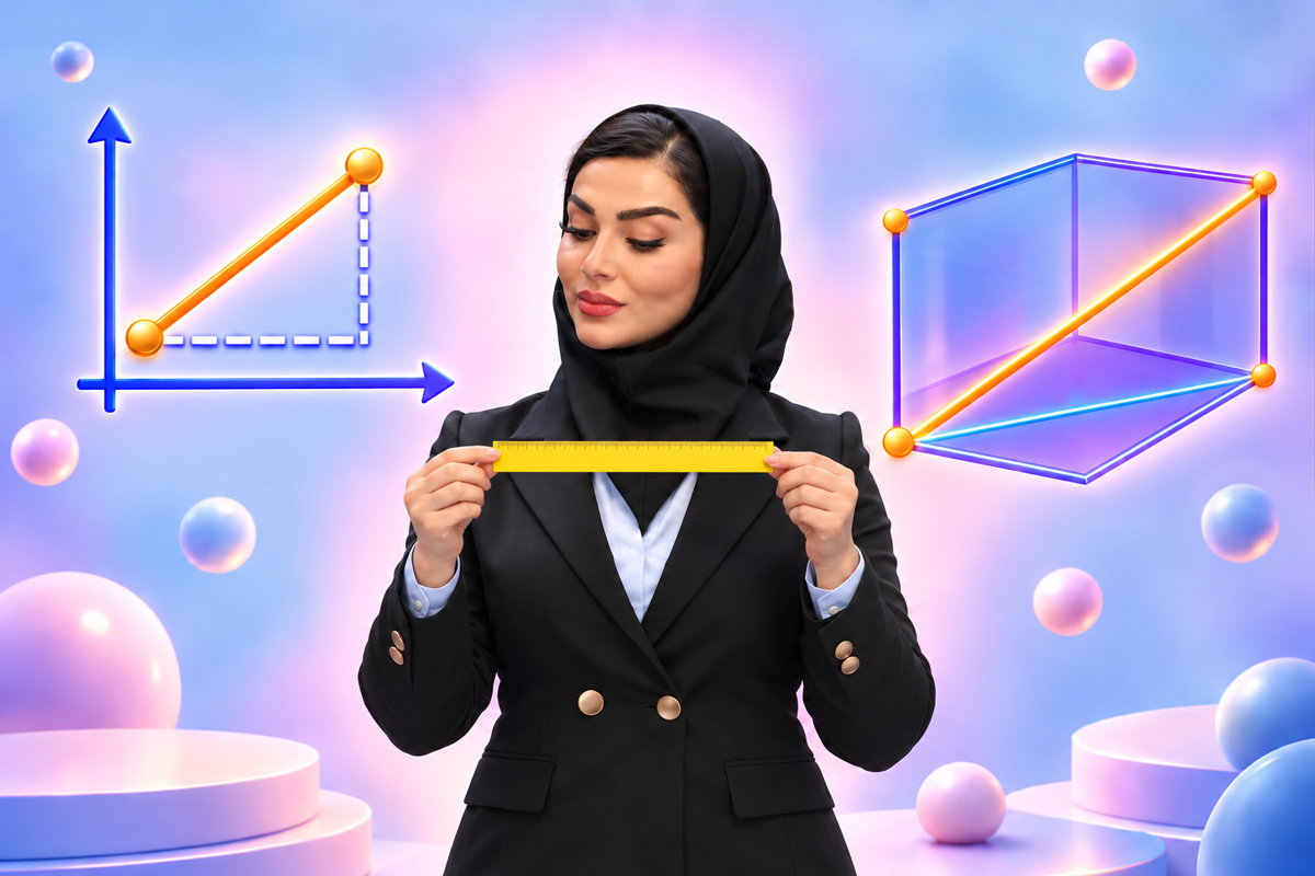 کاربرد قضیه فیثاغورس؛ از طول پارهخط تا مساحت شکلها