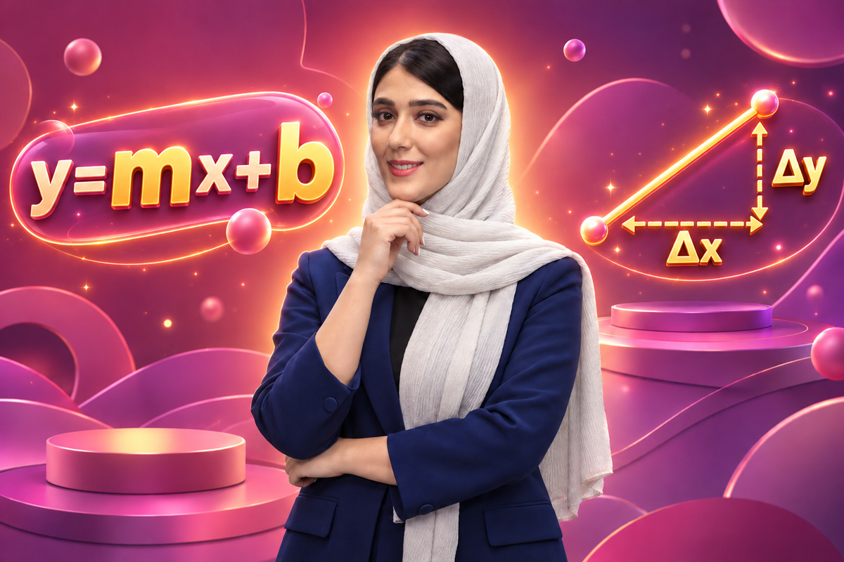 شیب، عرض از مبدأ و نوشتن معادله خط