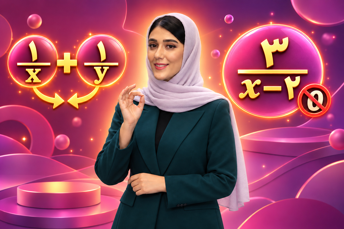 عبارتهای گویا؛ از تعریف و دامنه تا عملیات