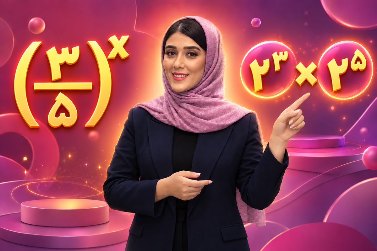 توانهای صحیح و قوانین محاسبه با اعداد توانها