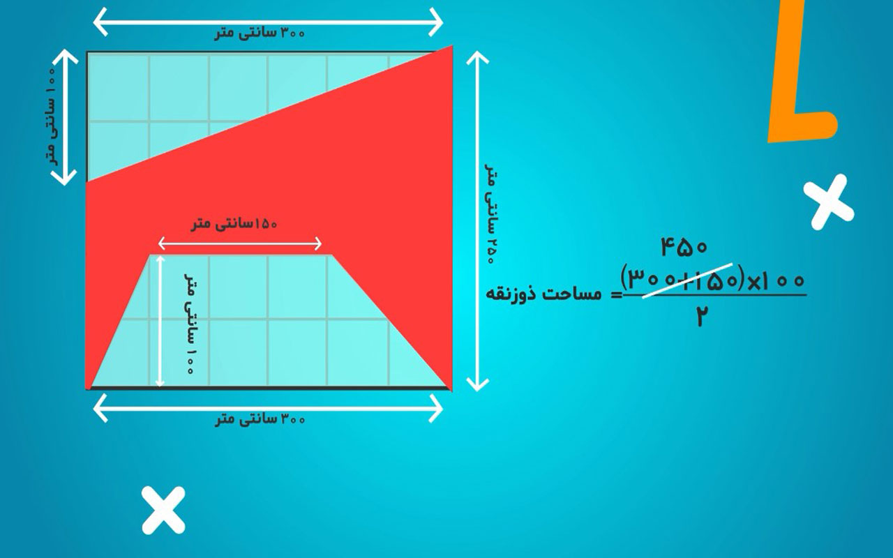 مساحت ذوزنقه (۲/۲)