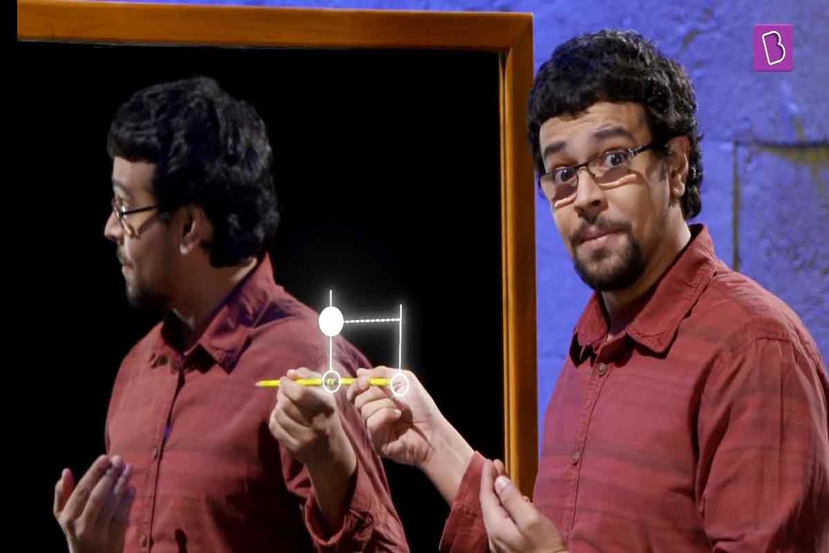 چرا آینه‌ها جهت‌ها را فقط به صورت افقی تغییر می‌دهند؟